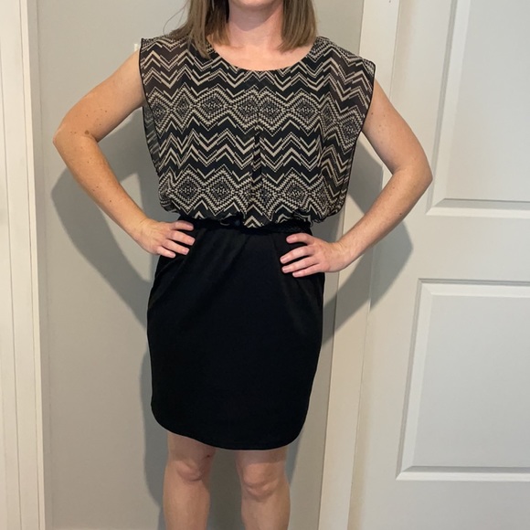 NWT black belted dress - Picture 3 of 5